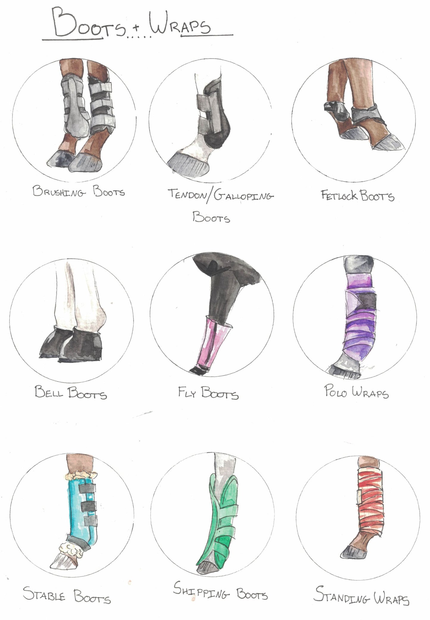 Boots & Wraps Poster 12x16"